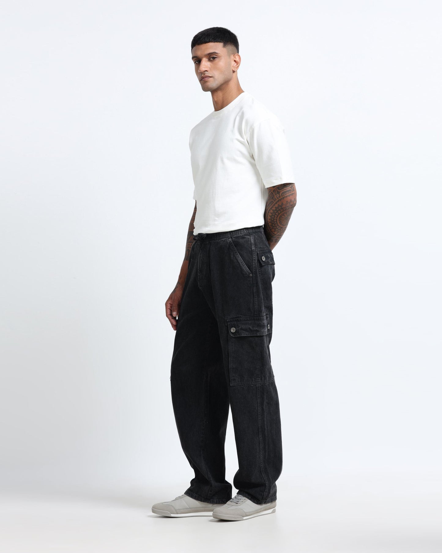 MAVERICK BLACK DENIM - Relaxed fit