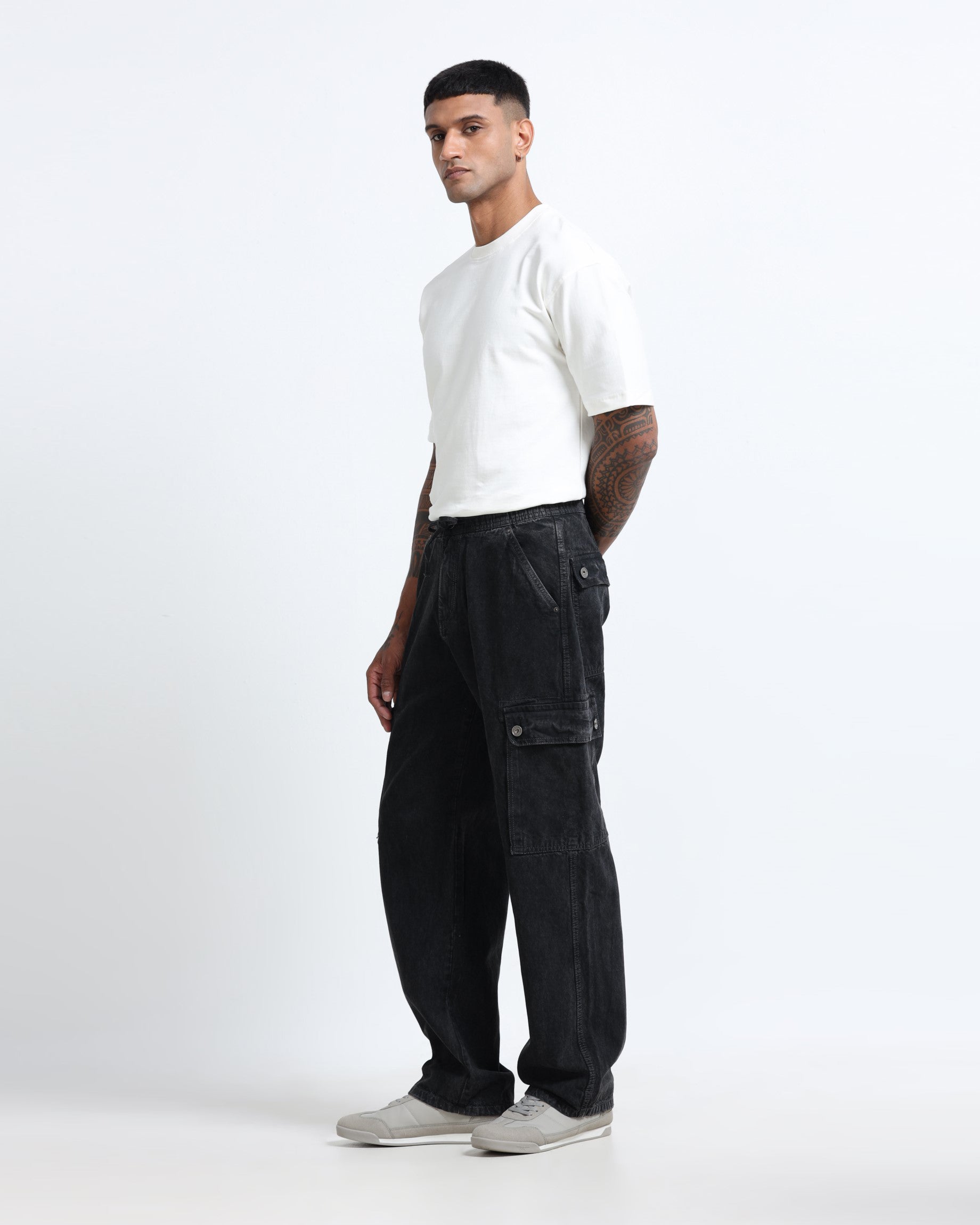 MAVERICK BLACK DENIM - Relaxed fit