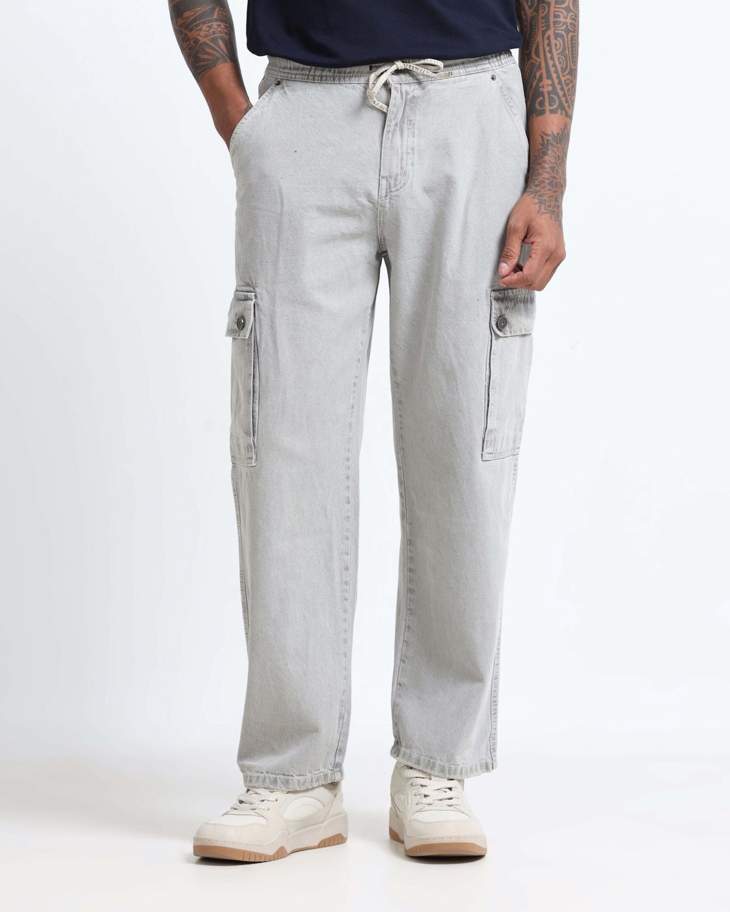 MAVERICK STEEL GREY DENIM - Relaxed fit