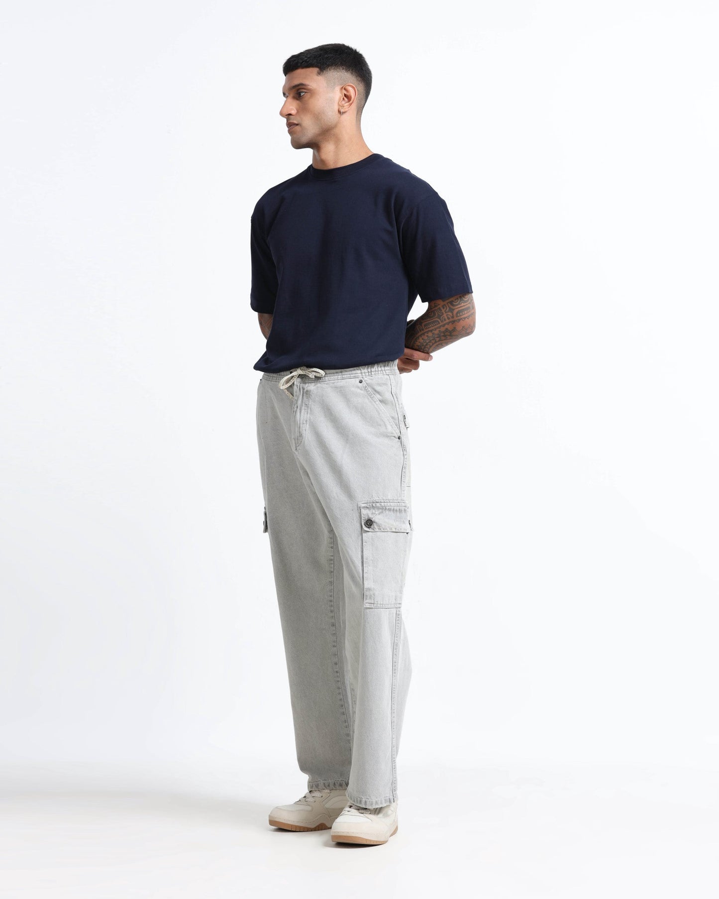 MAVERICK STEEL GREY DENIM - Relaxed fit