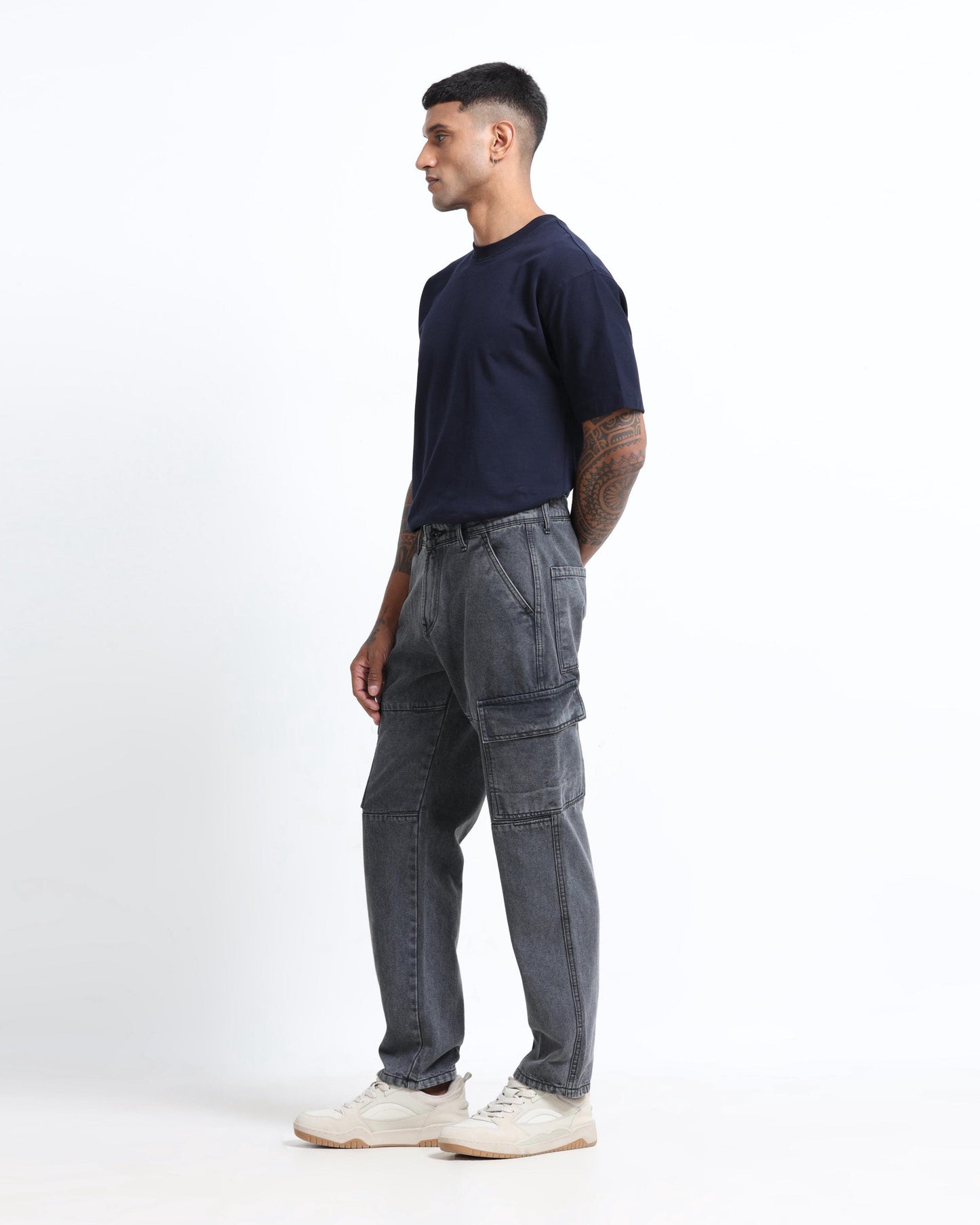 NOMAD CHARCOAL DENIM - Relaxed fit