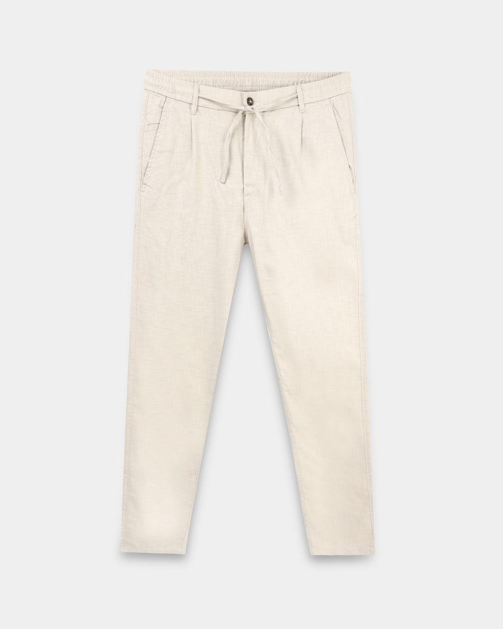 Breezy Linen Trousers - Beige