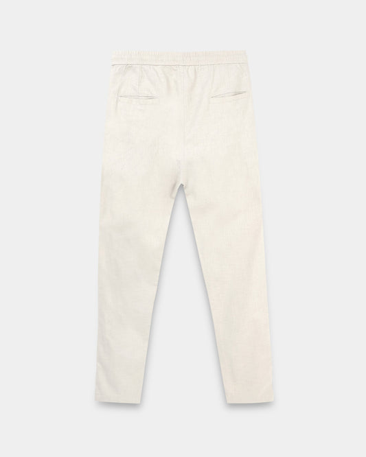 Breezy Linen Trousers - Beige