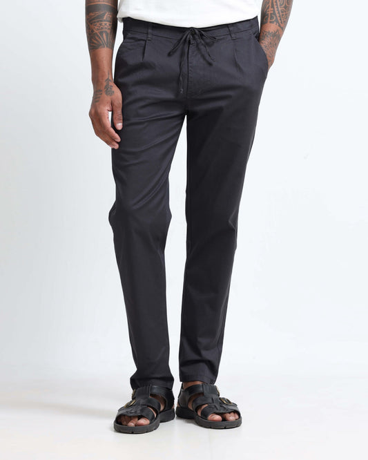 Airy Twill Trousers - Grey