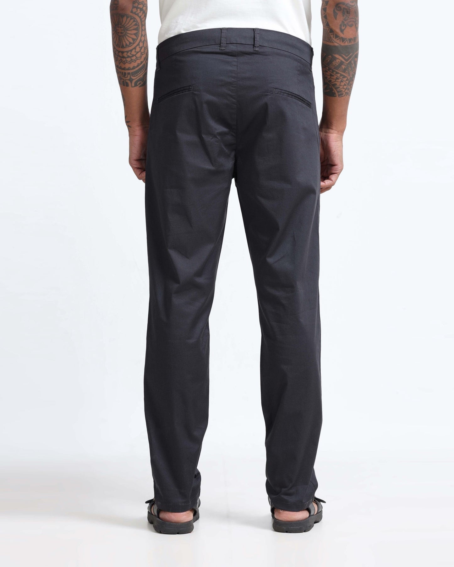 Airy Twill Trousers - Grey