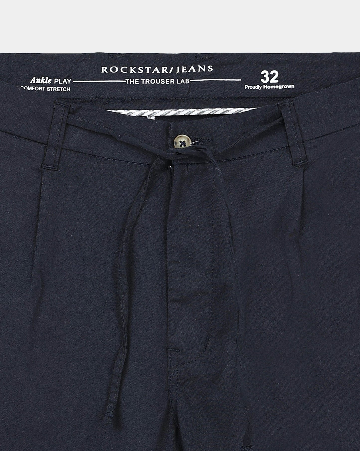 Airy Twill Trousers - Navy Blue