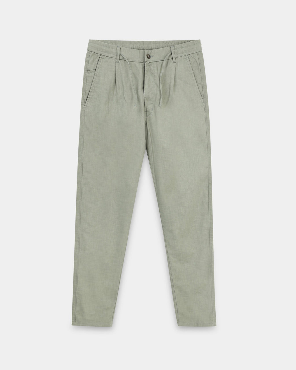 Breezy Linen Trousers - Sage Green