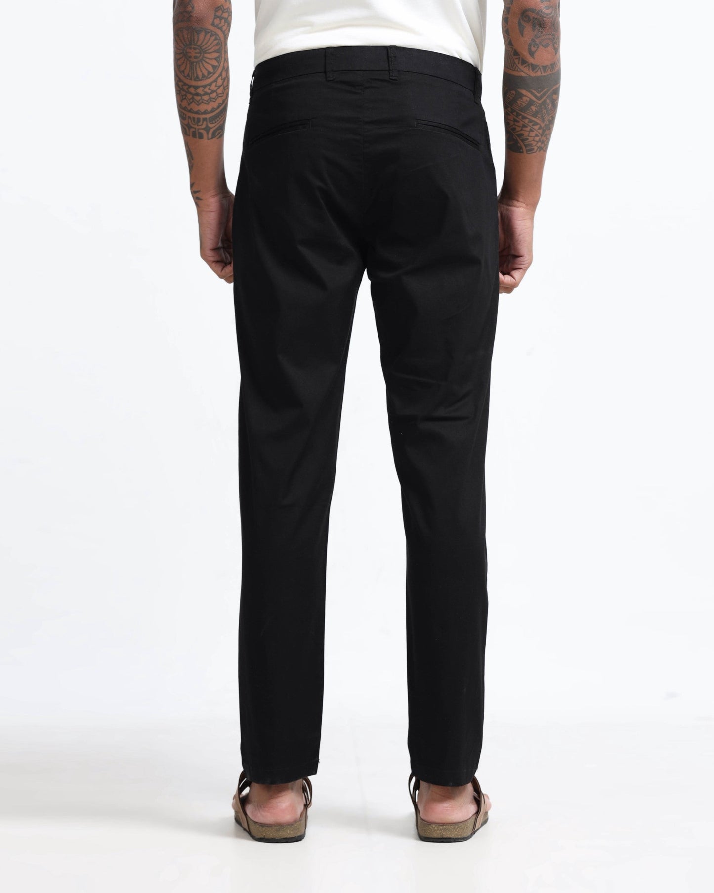 Airy Twill Trousers - Black