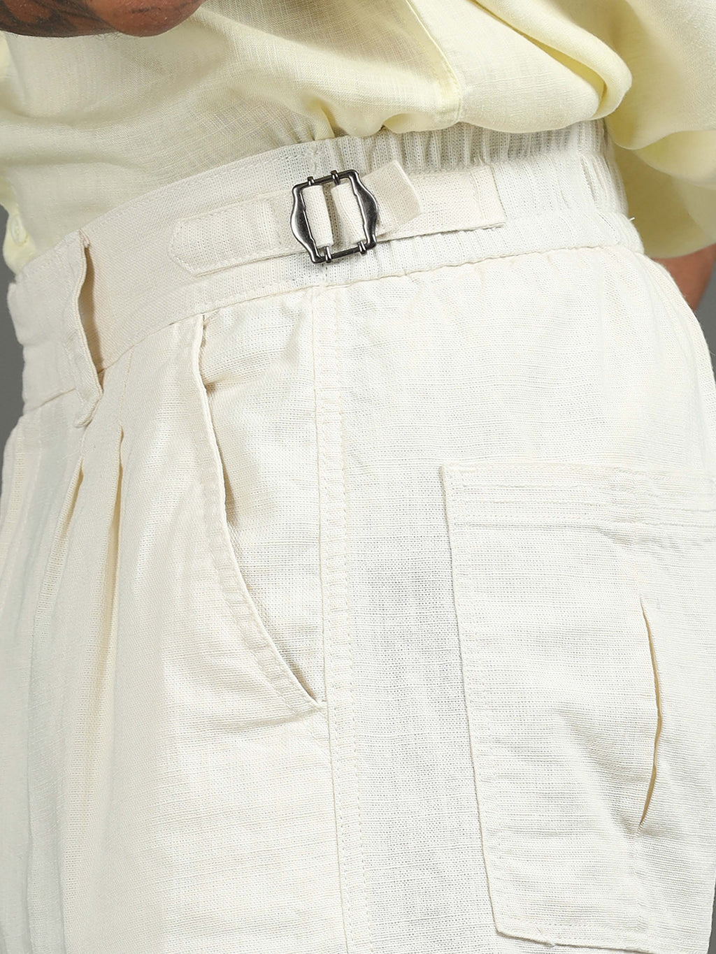 Huntington Relaxed Trouser in Cream