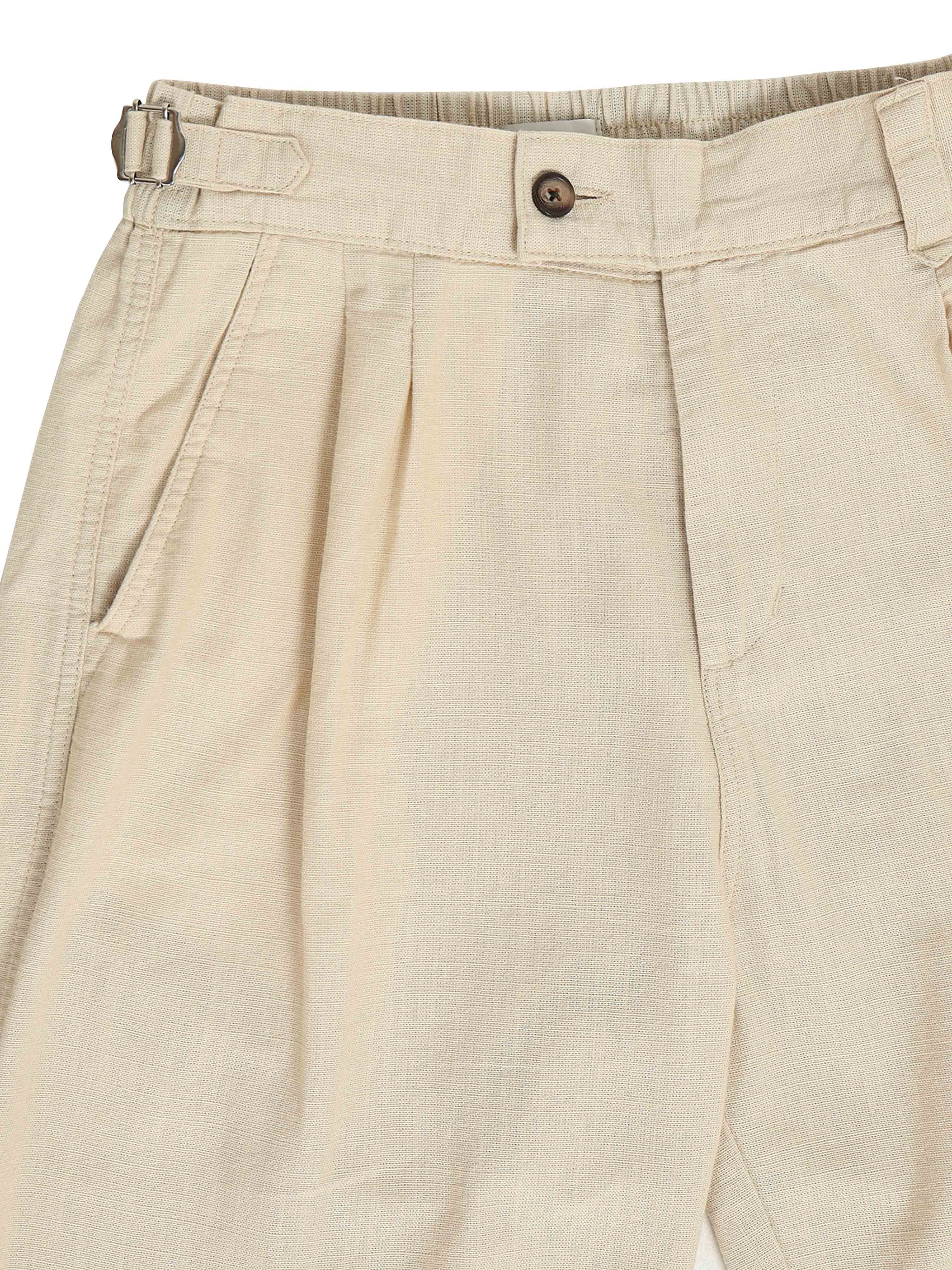 Huntington Relaxed Trouser in Beige
