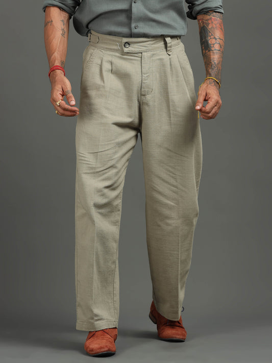 Huntington Relaxed Trouser in Pistachio