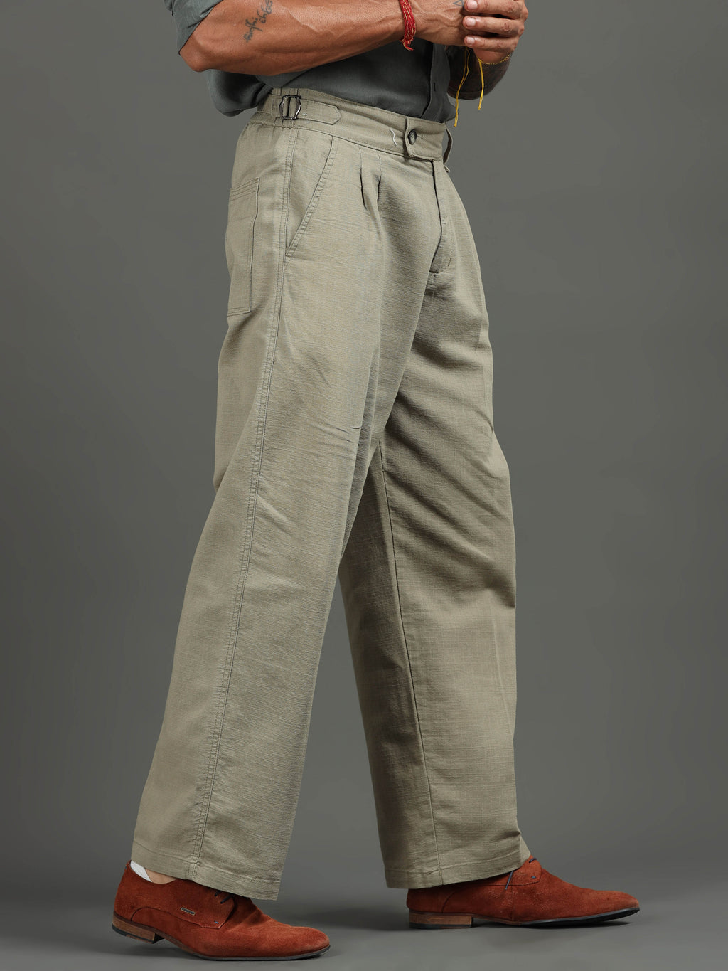 Huntington Relaxed Trouser in Pistachio