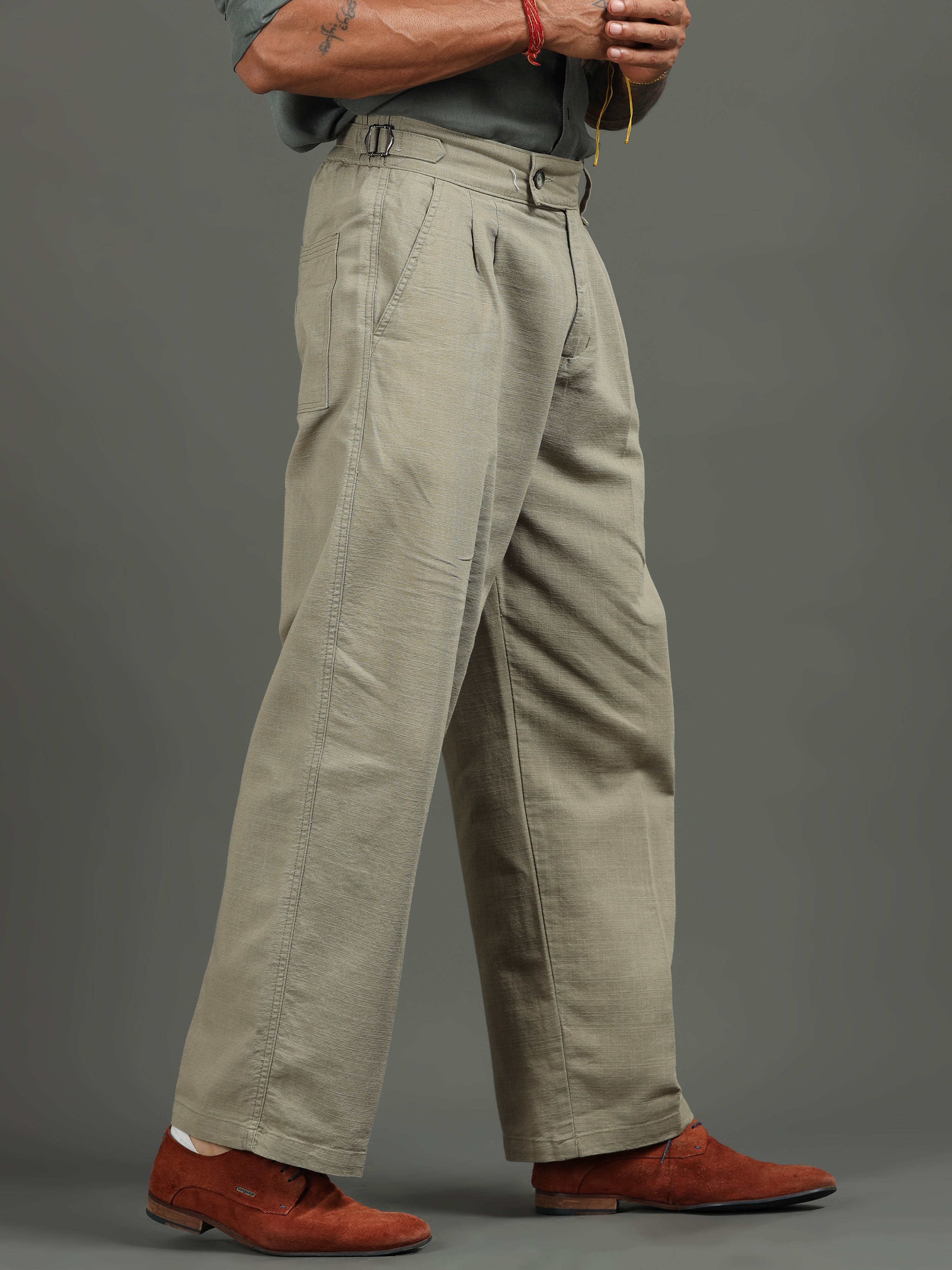 Huntington Relaxed Trouser in Pistachio