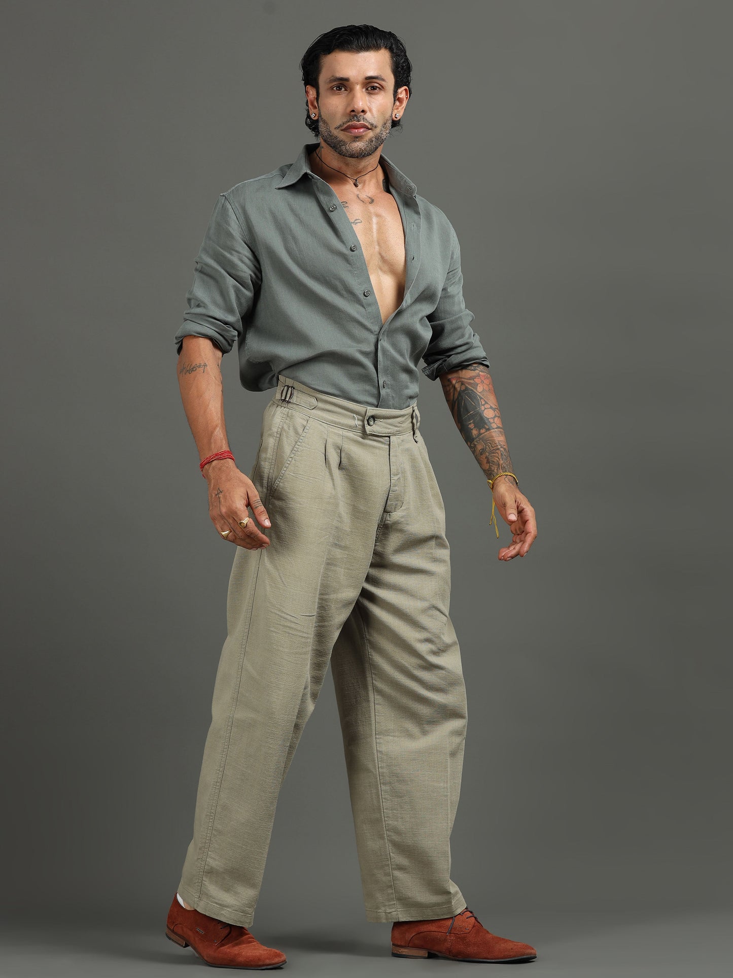 Huntington Relaxed Trouser in Pistachio