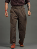 Huntington Relaxed Trouser in Brown