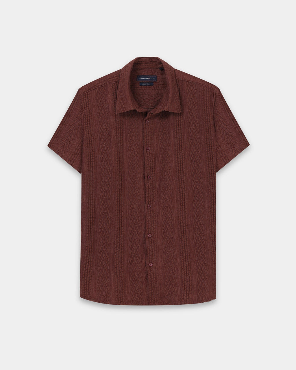 WAVE Burgundy Knit Shirt