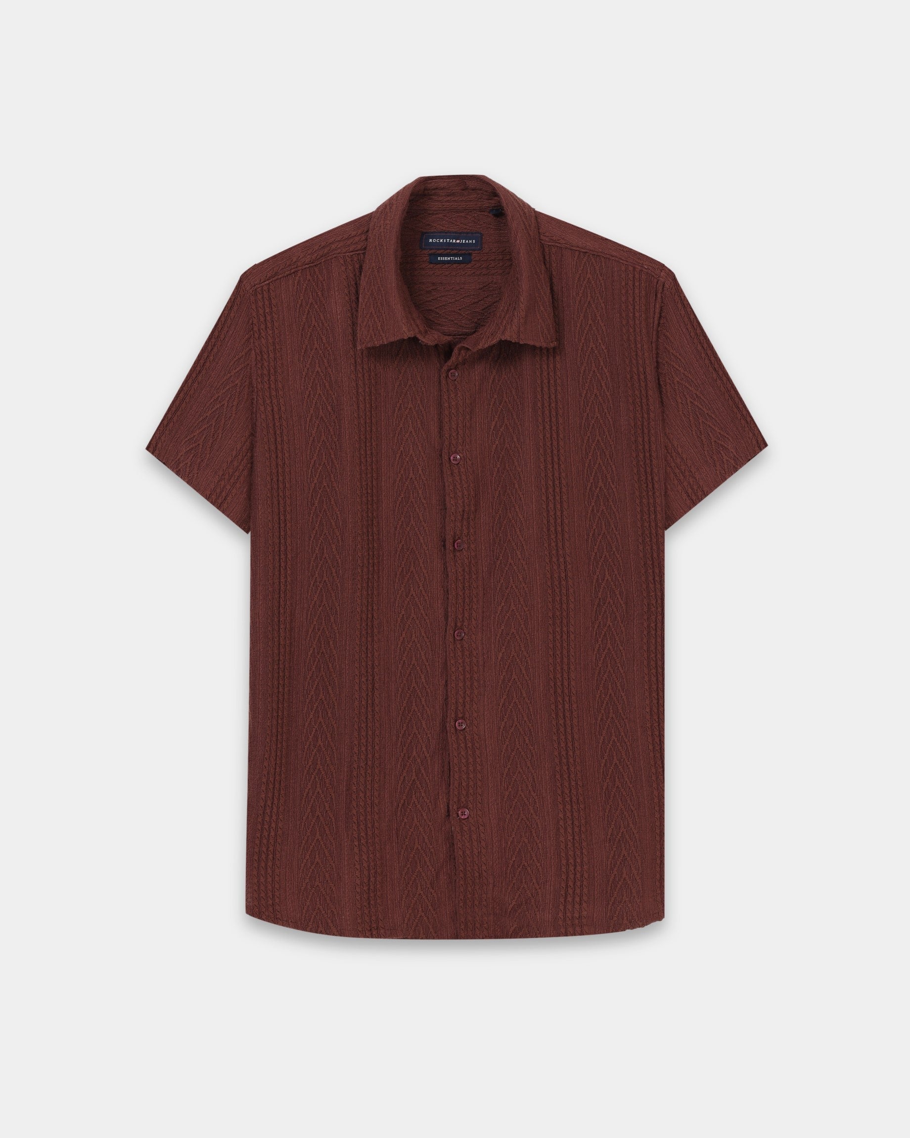 WAVE Burgundy Knit Shirt
