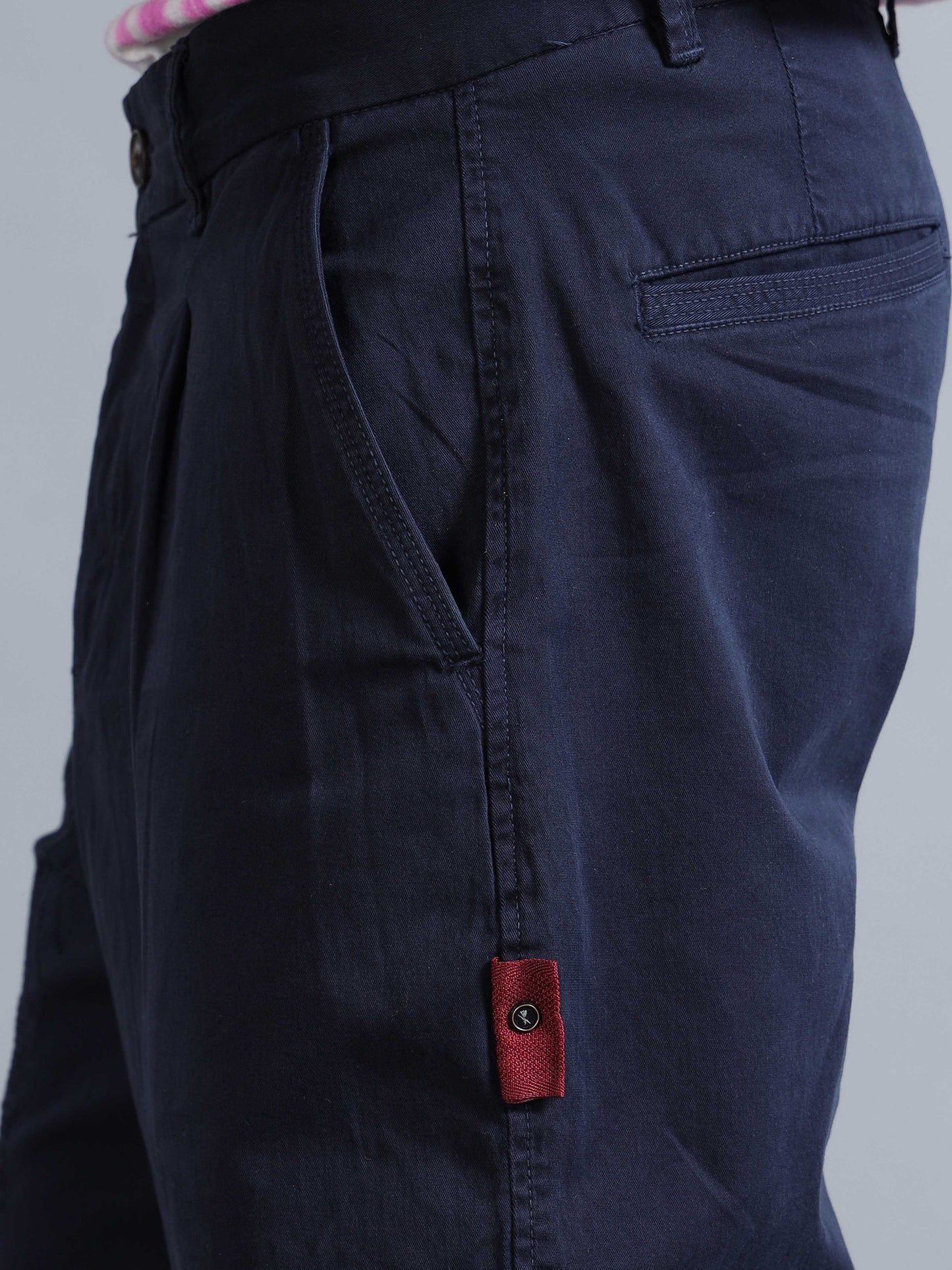 Battalion Embroidered Trouser In Navy