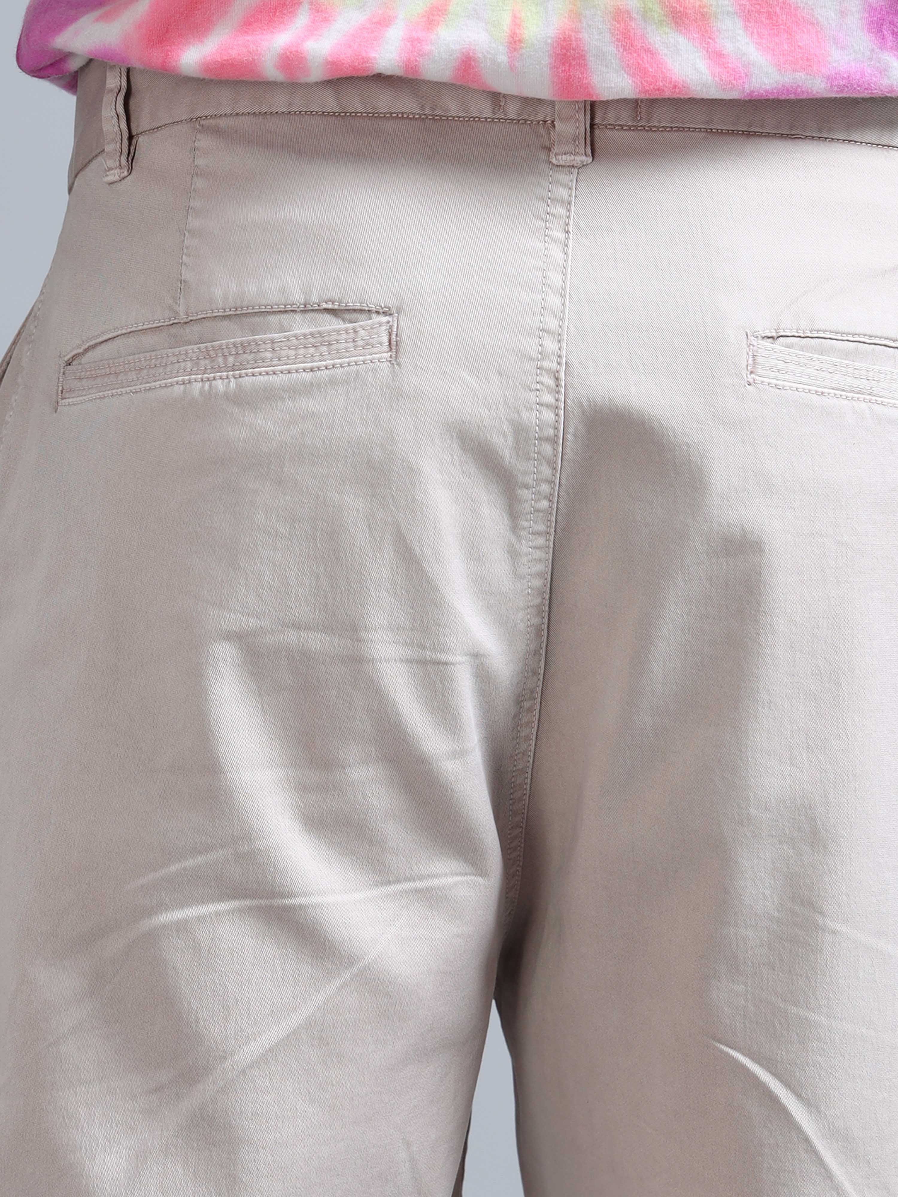 Battalion Embroidered Trouser In Cream