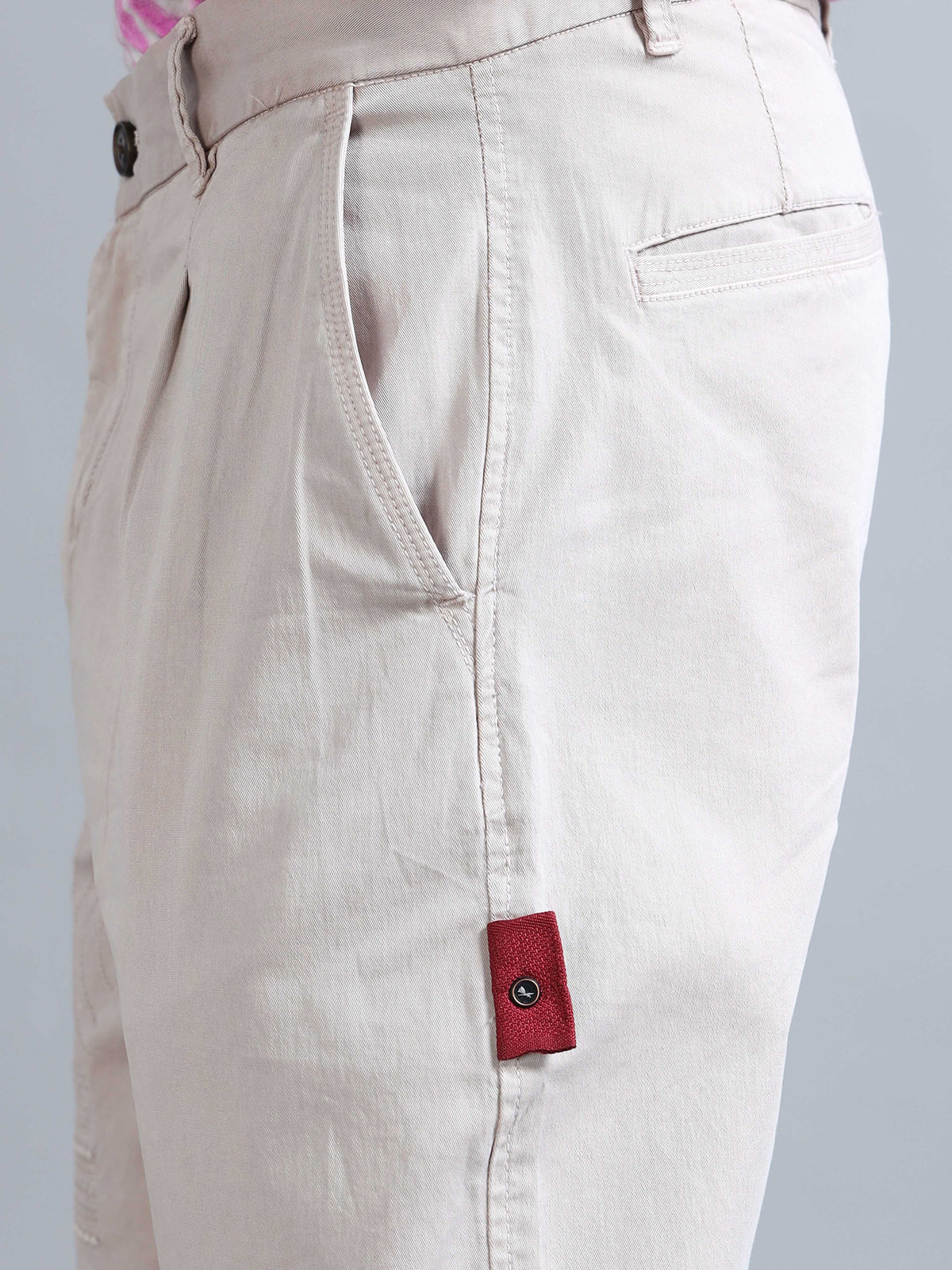 Battalion Embroidered Trouser In Cream