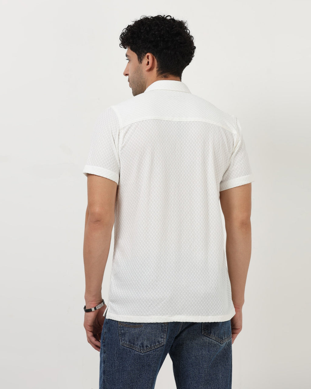 HALO White Knit Shirt