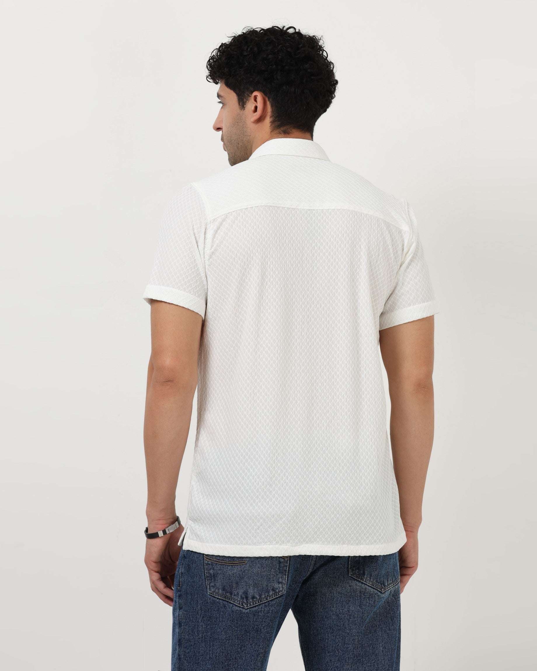HALO White Knit Shirt