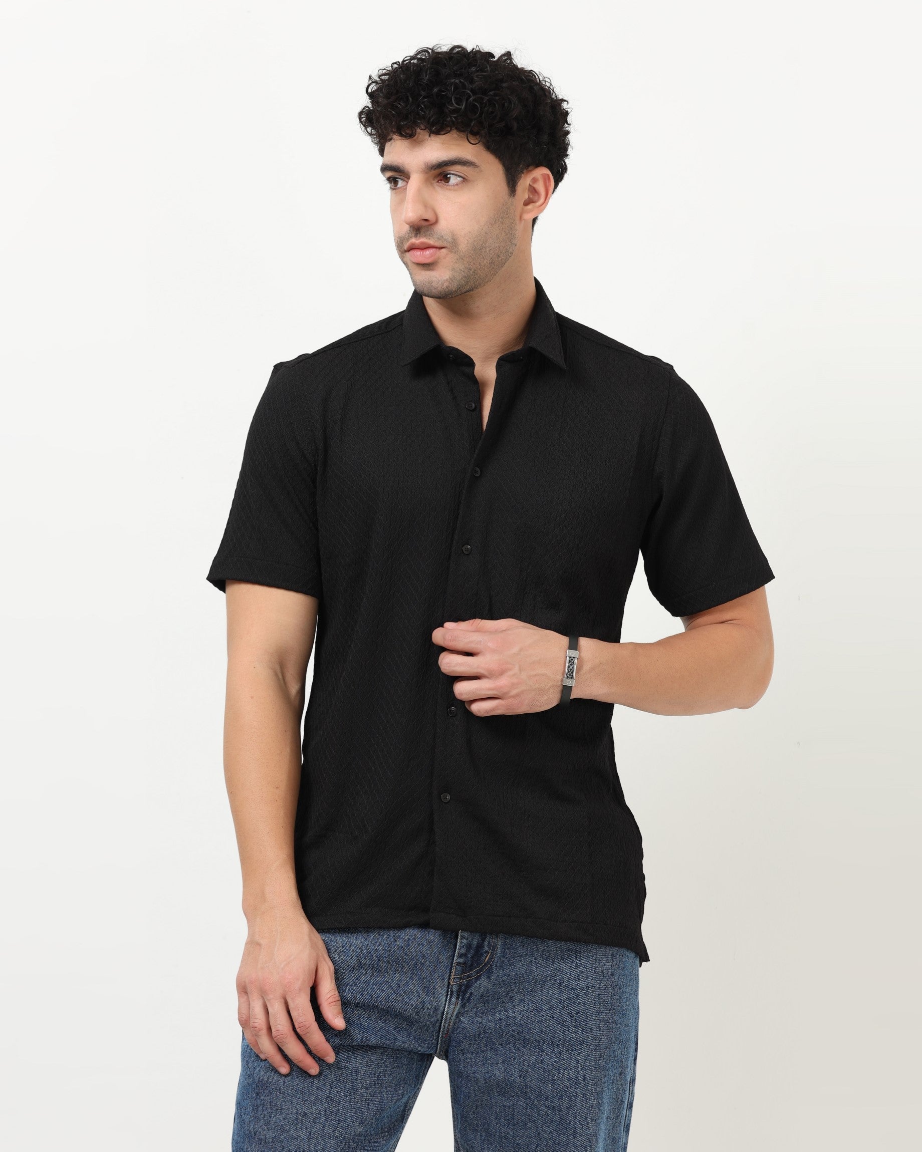 HALO Black Knit Shirt