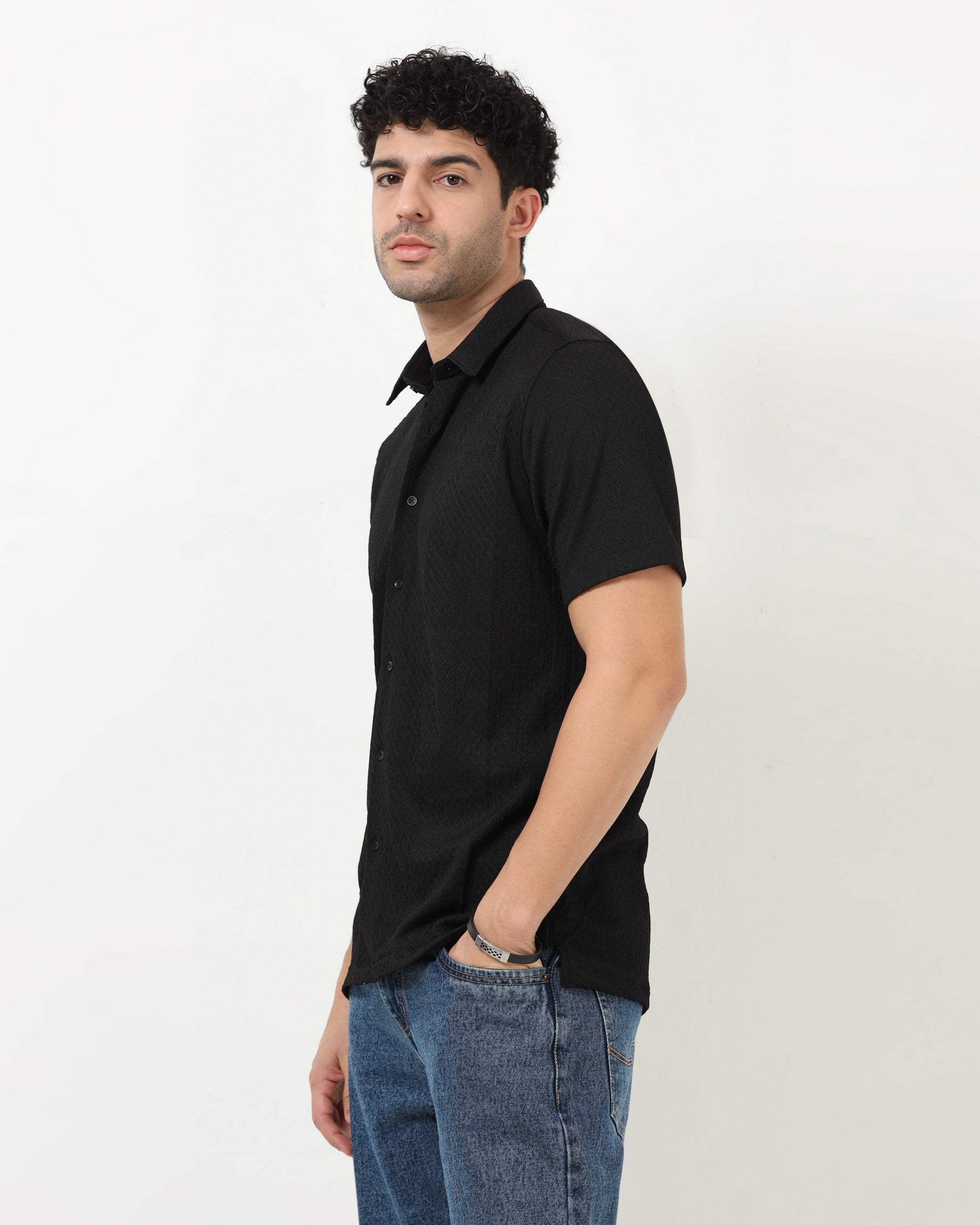HALO Black Knit Shirt