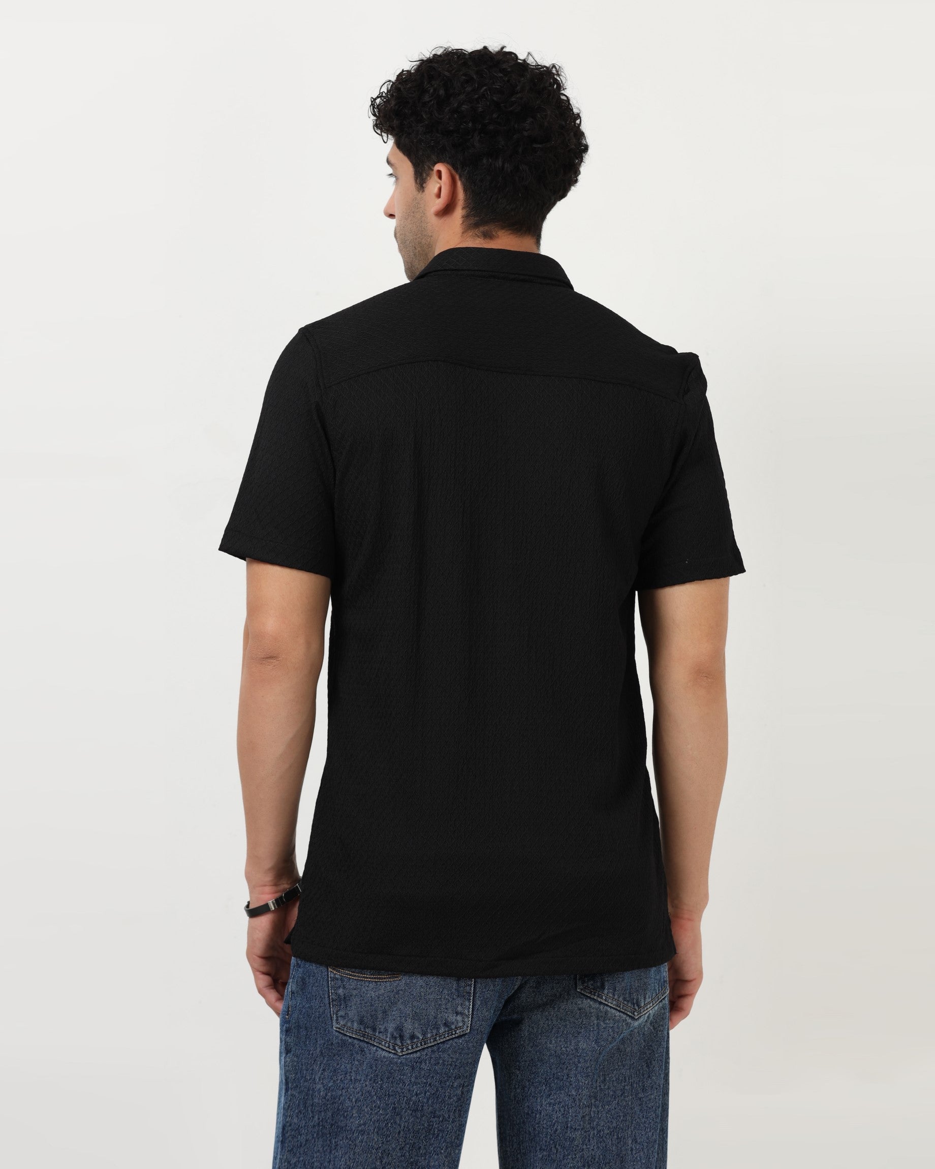 HALO Black Knit Shirt