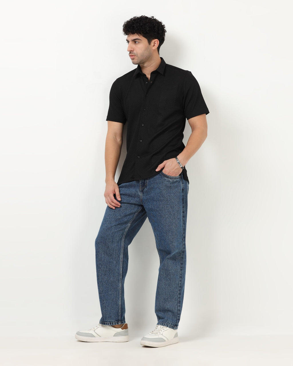 HALO Black Knit Shirt