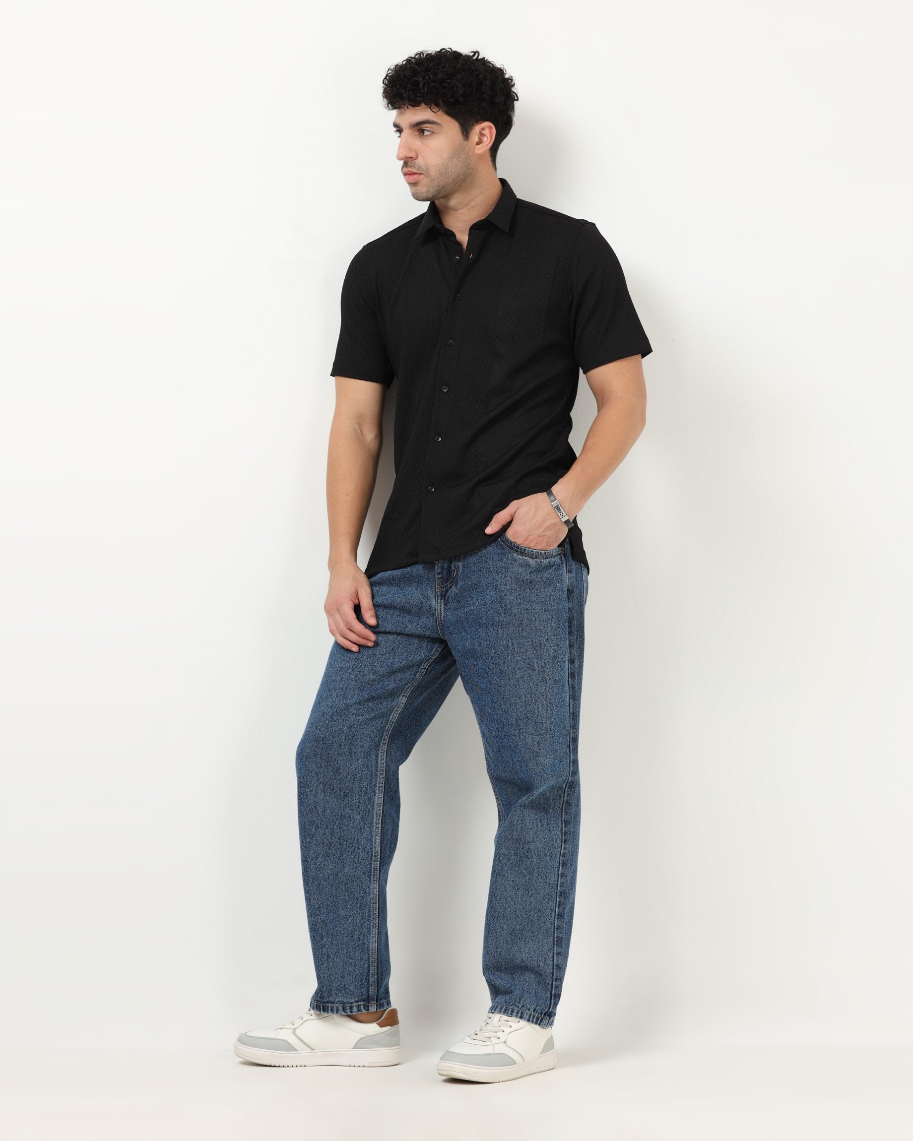 HALO Black Knit Shirt