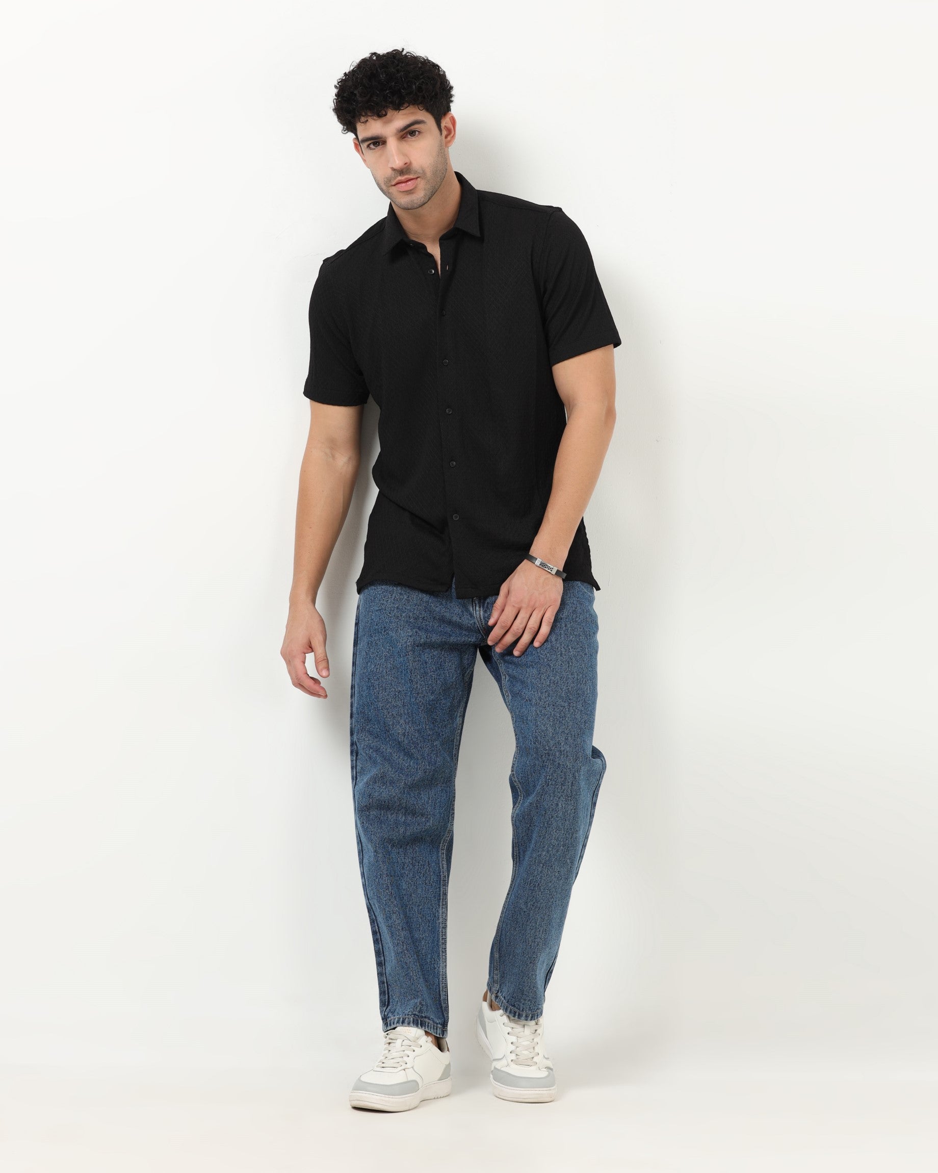 HALO Black Knit Shirt