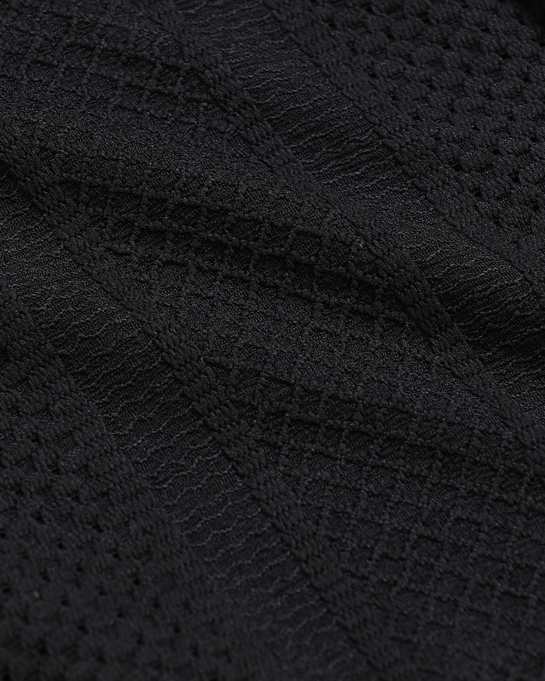 AETHER Black Mesh Knit shirt