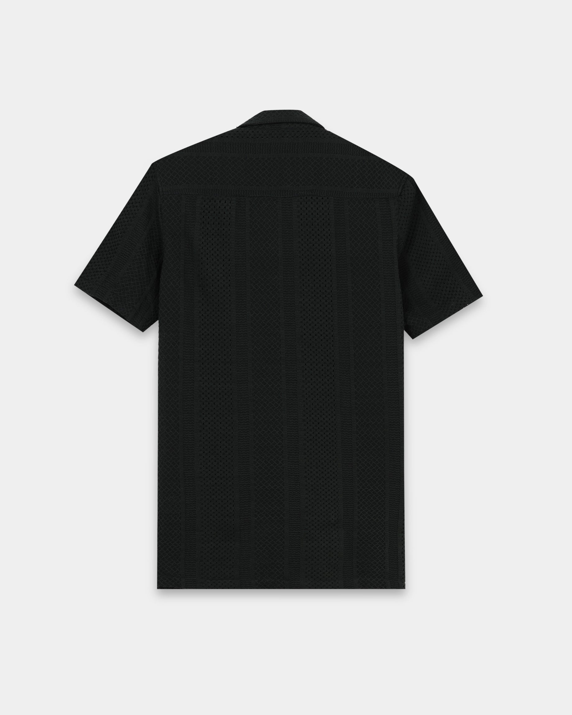 AETHER Dark Green Mesh Knit shirt