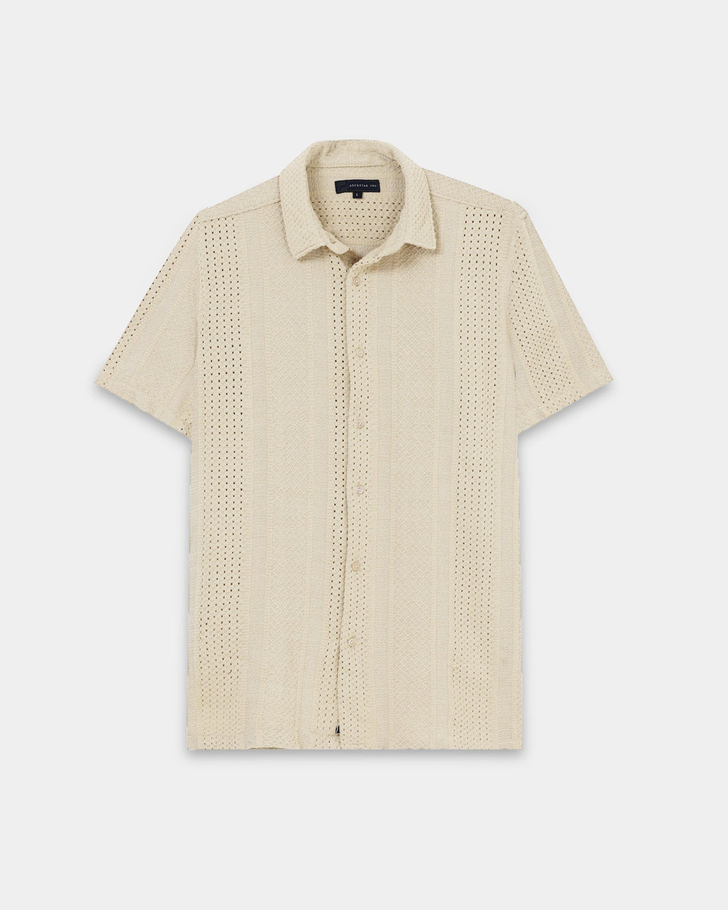 AETHER Beige Mesh Knit shirt
