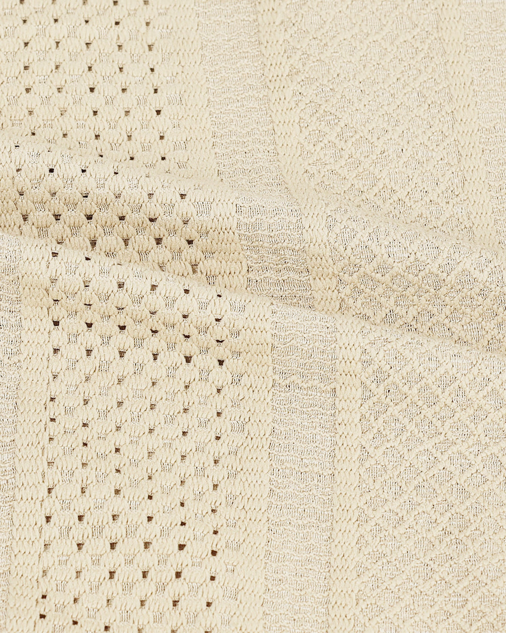 AETHER Beige Mesh Knit shirt