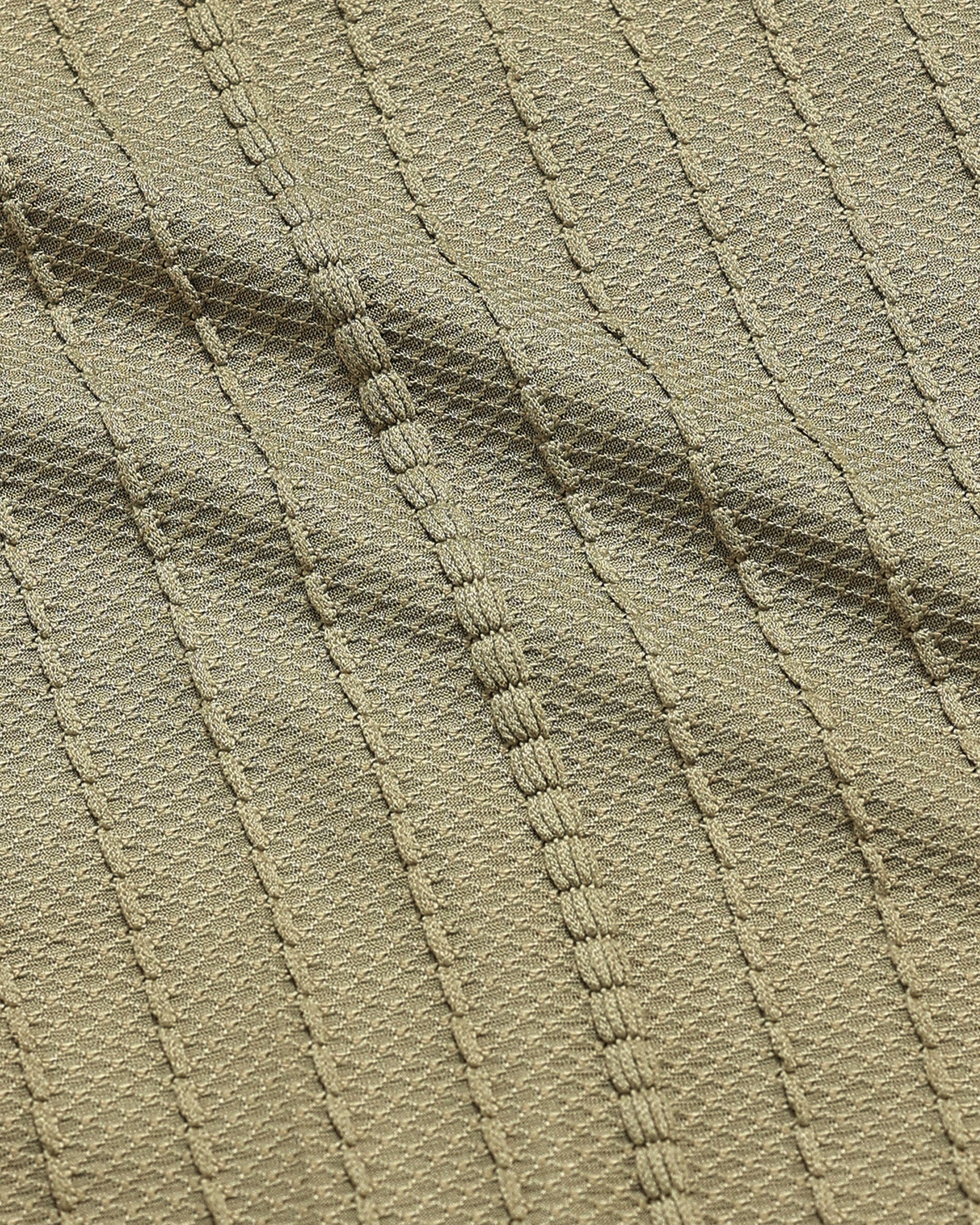 VERTIX Green Textured Knit Shirt