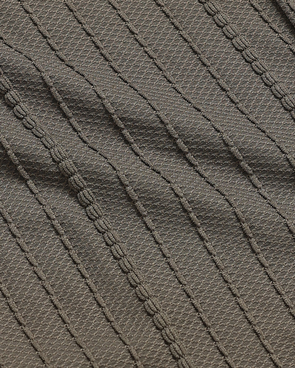 VERTIX Dark Green Textured Knit Shirt