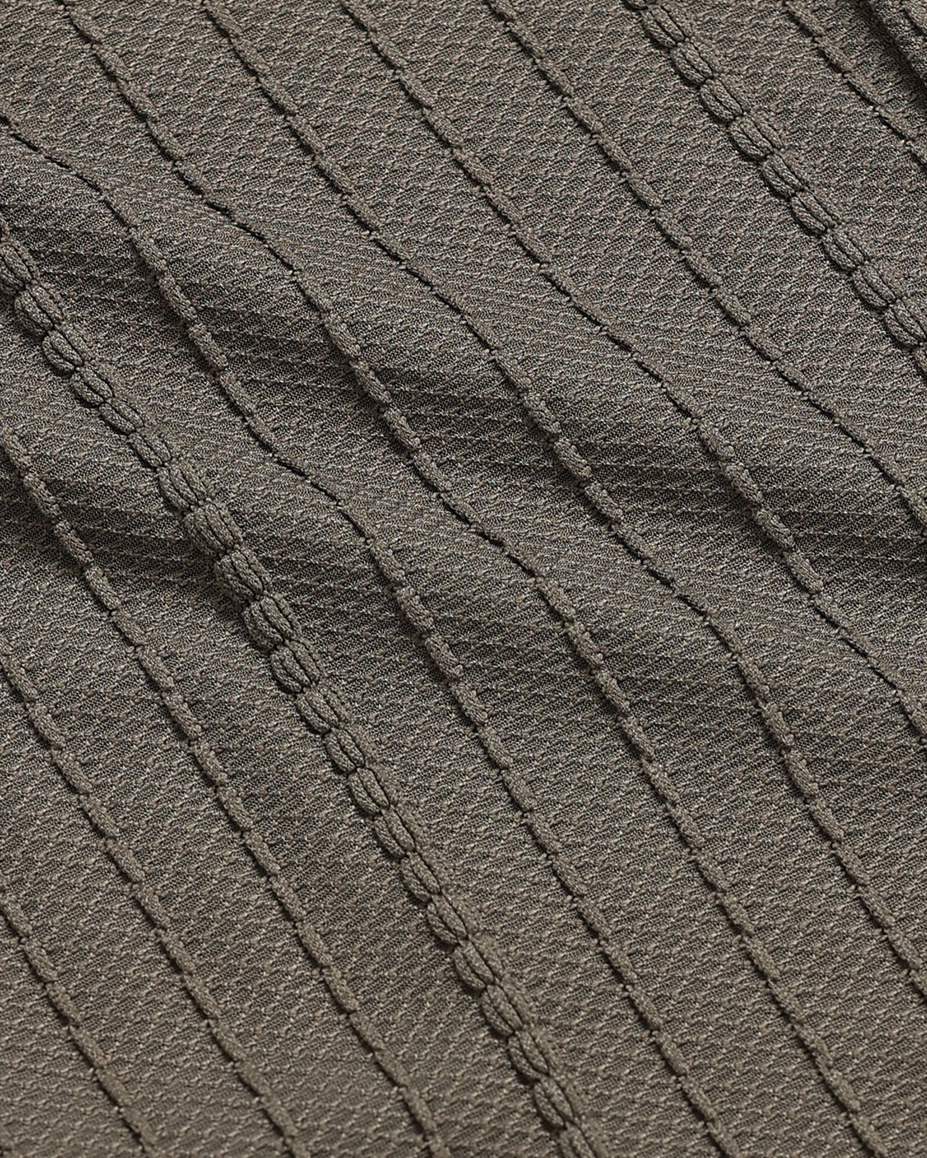 VERTIX Dark Green Textured Knit Shirt