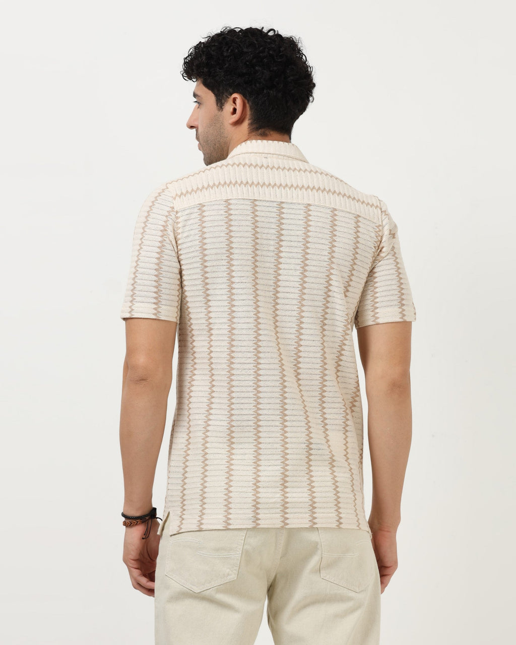 DUNE Beige Zigline Shirt