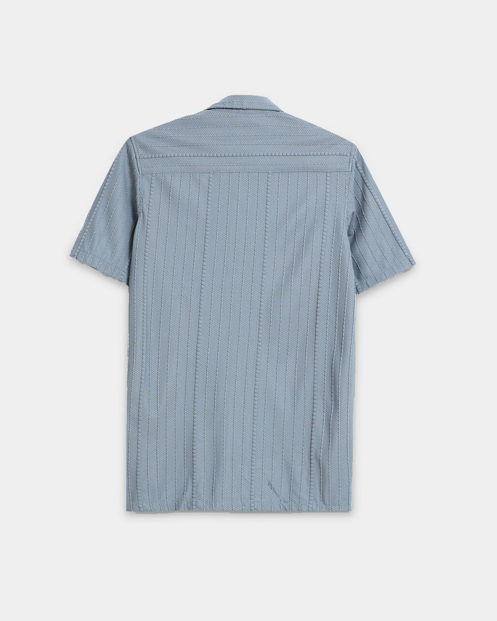 VERTIX Blue Textured Knit Shirt