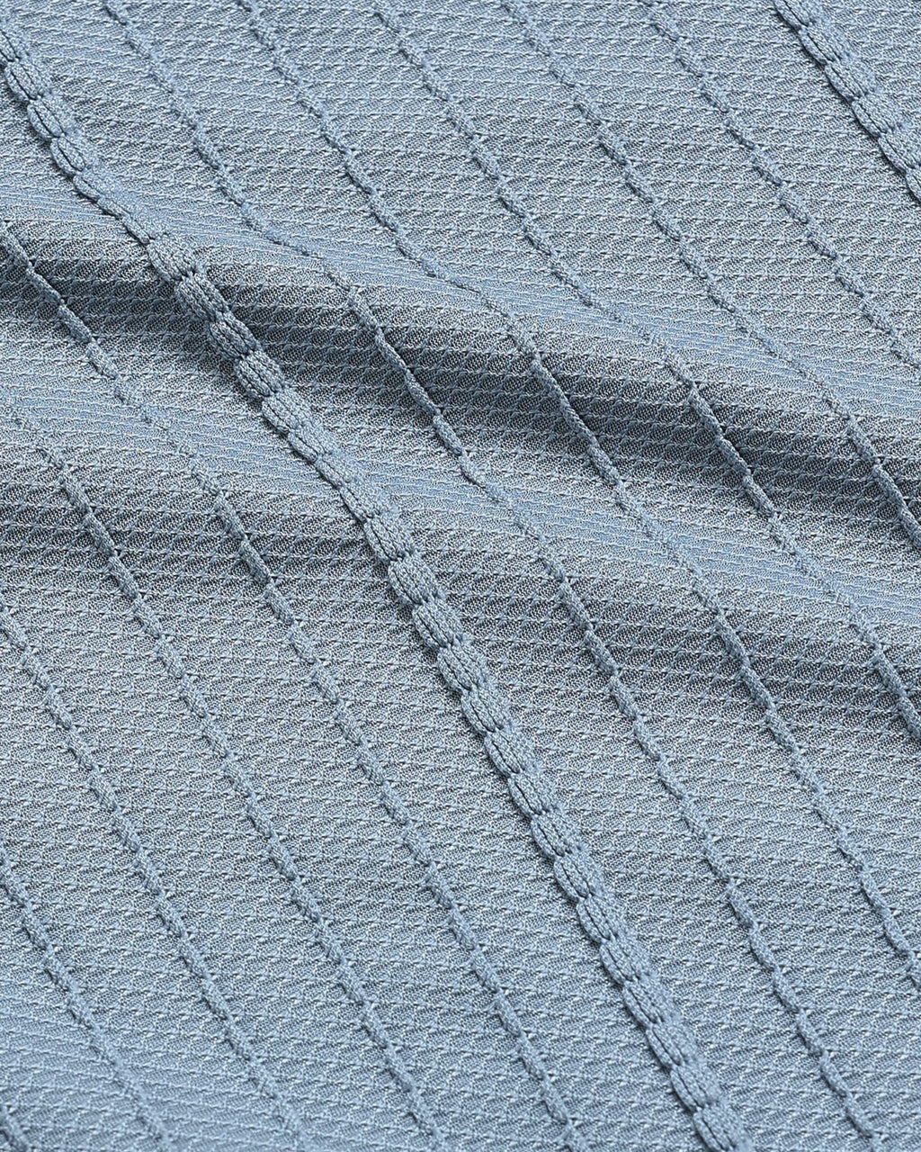 VERTIX Blue Textured Knit Shirt