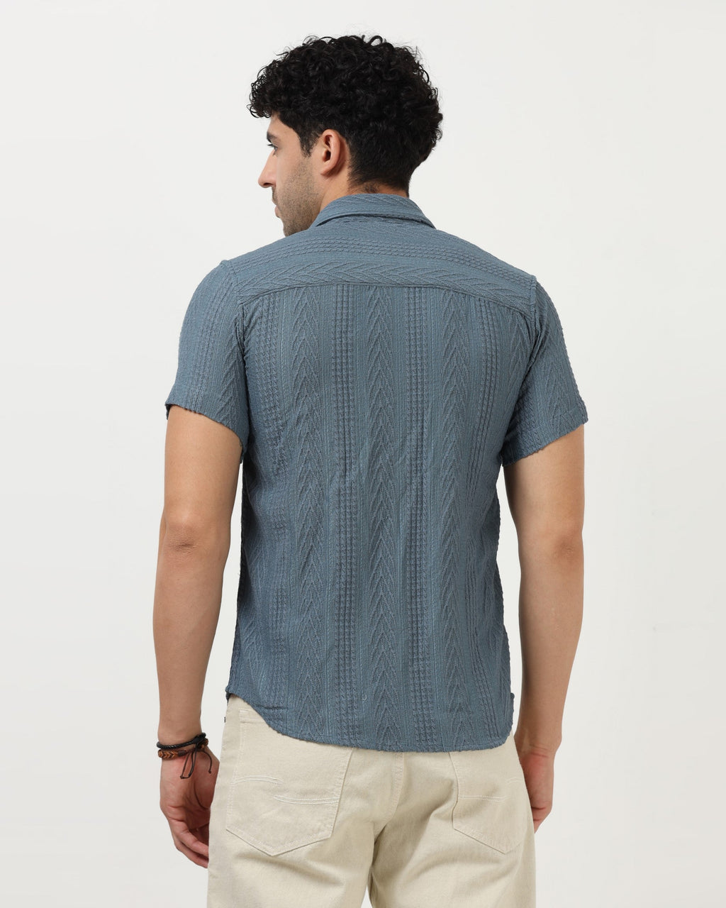 WAVE Blue Knit Shirt