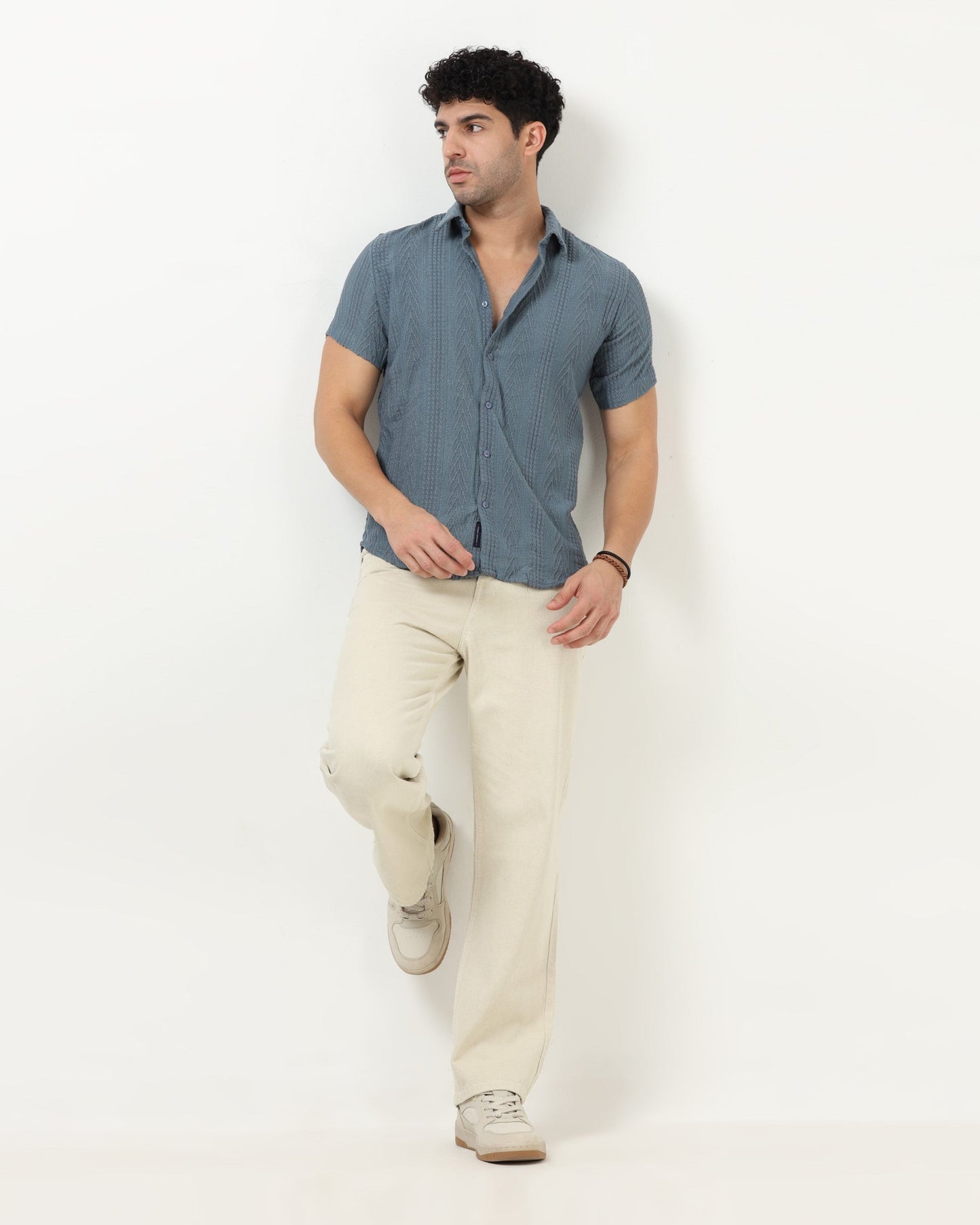 WAVE Blue Knit Shirt