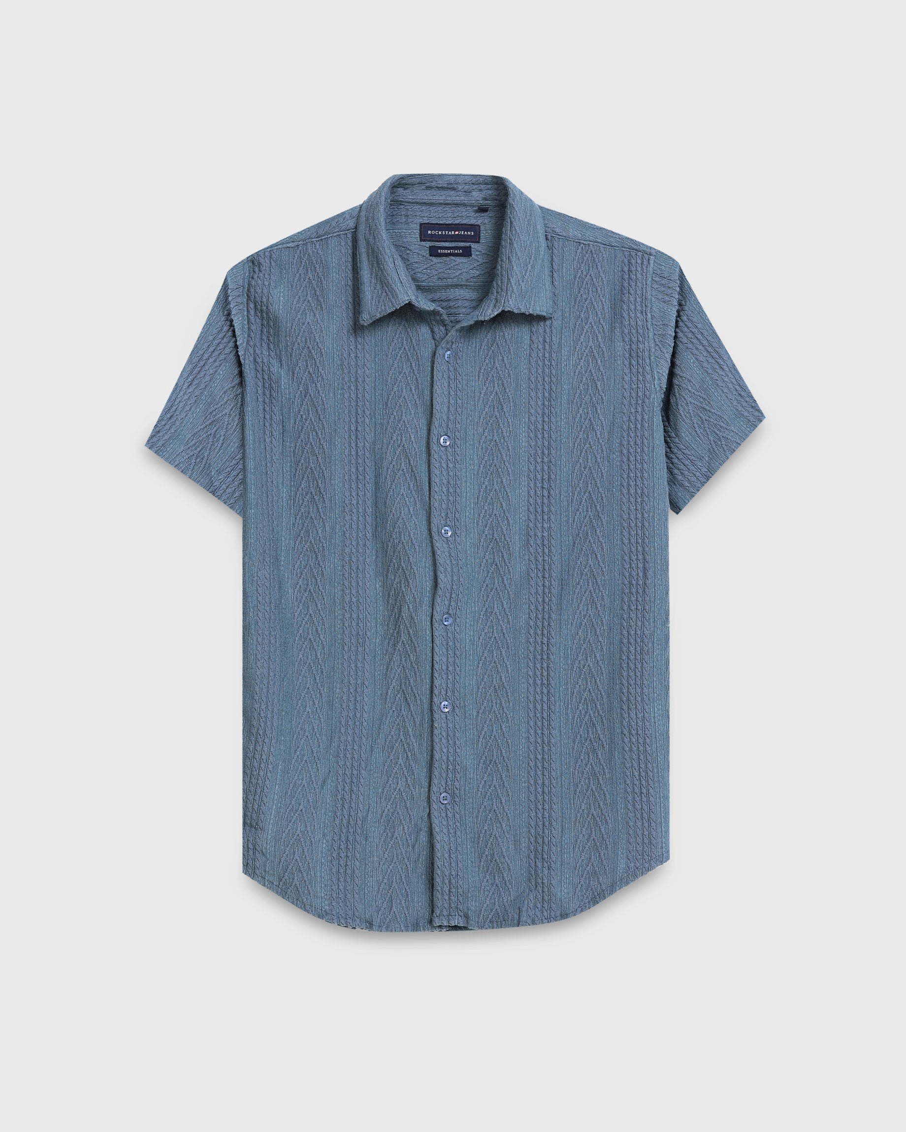 WAVE Blue Knit Shirt