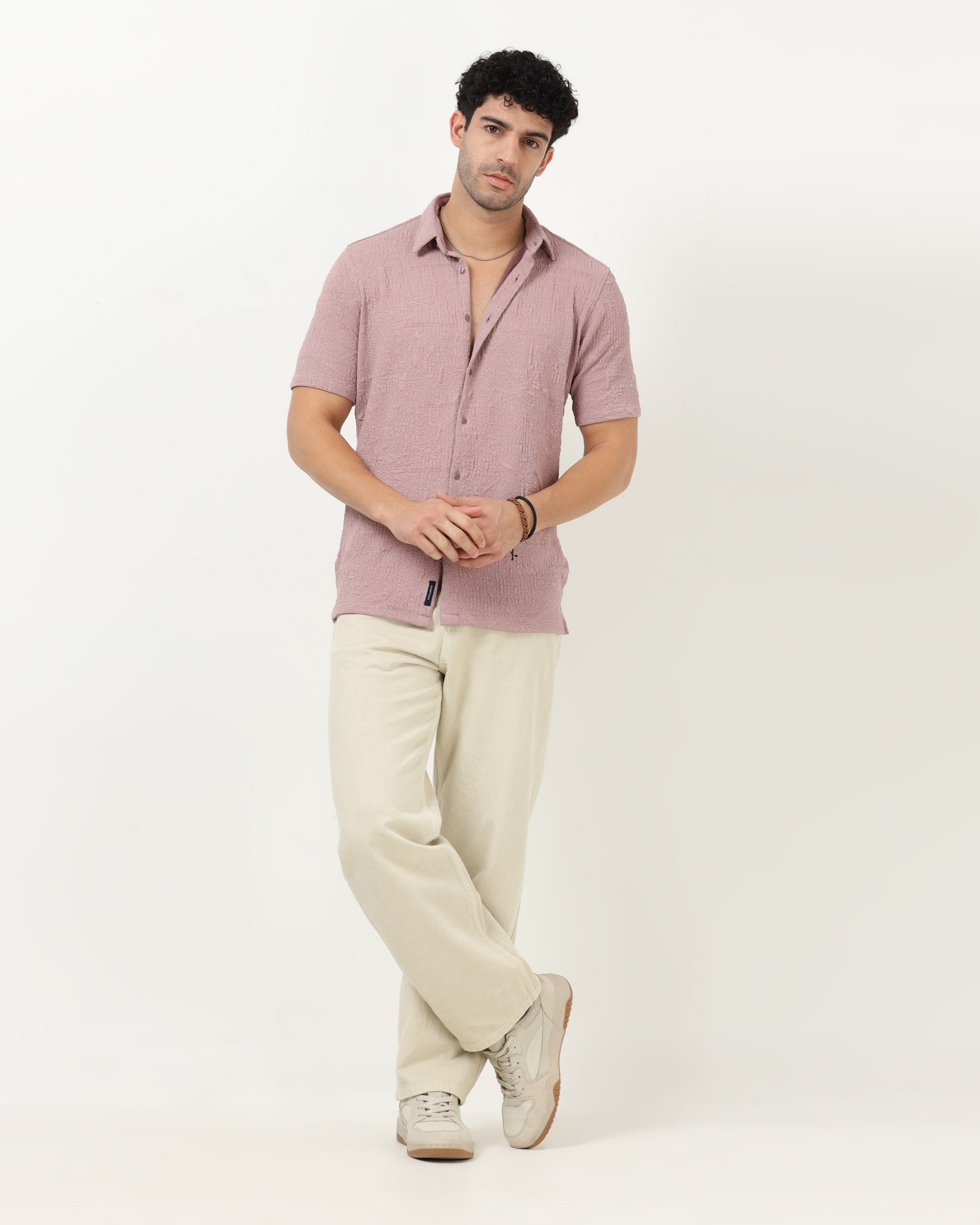 FOAM Lavender Textured Shirt