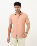 FOAM Peach Textured Shirt