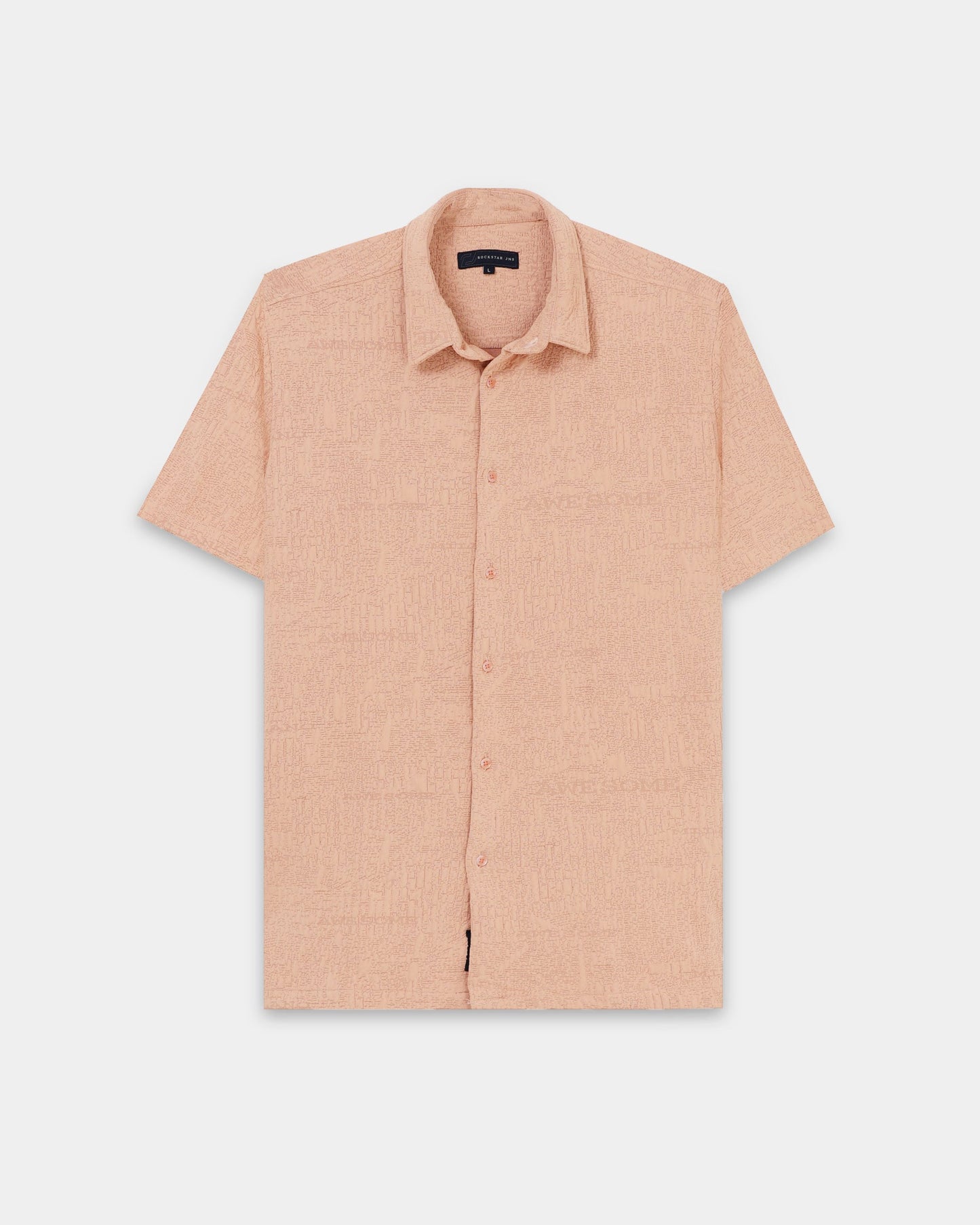 FOAM Peach Textured Shirt