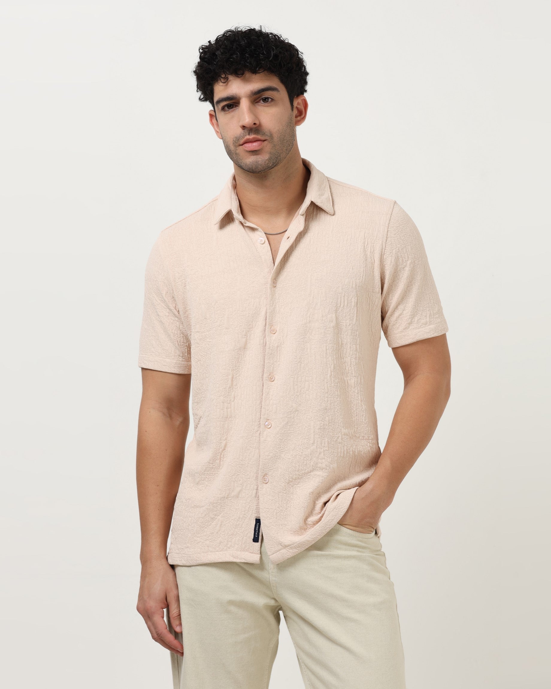 FOAM Ivory Textured Shirt