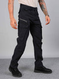 Rugged Zip Cargo Pants In Black